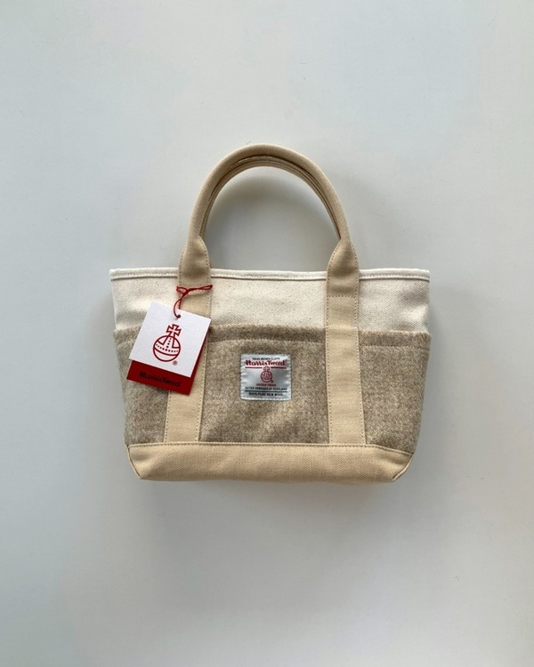 | NEW | Brown Lodge X Harris Tweed mini canvas bag