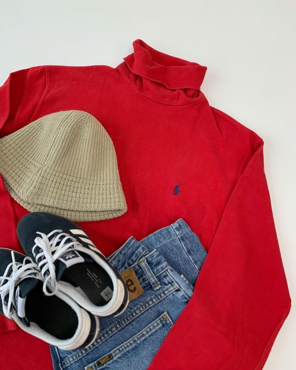 | USED | G469. POLO mock-neck sweater