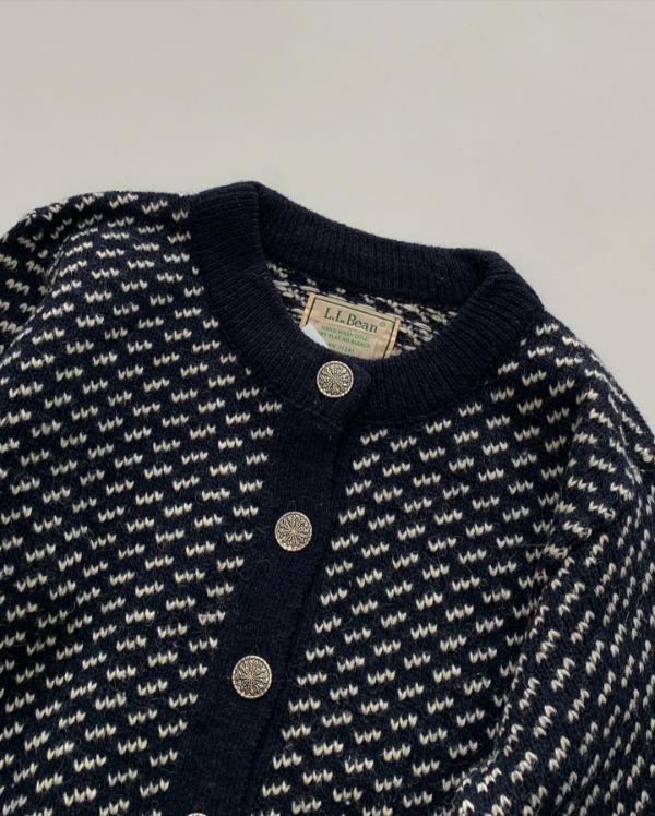 | USED | KF820. NORWAY. L.L.BEAN iconic wool cardigan